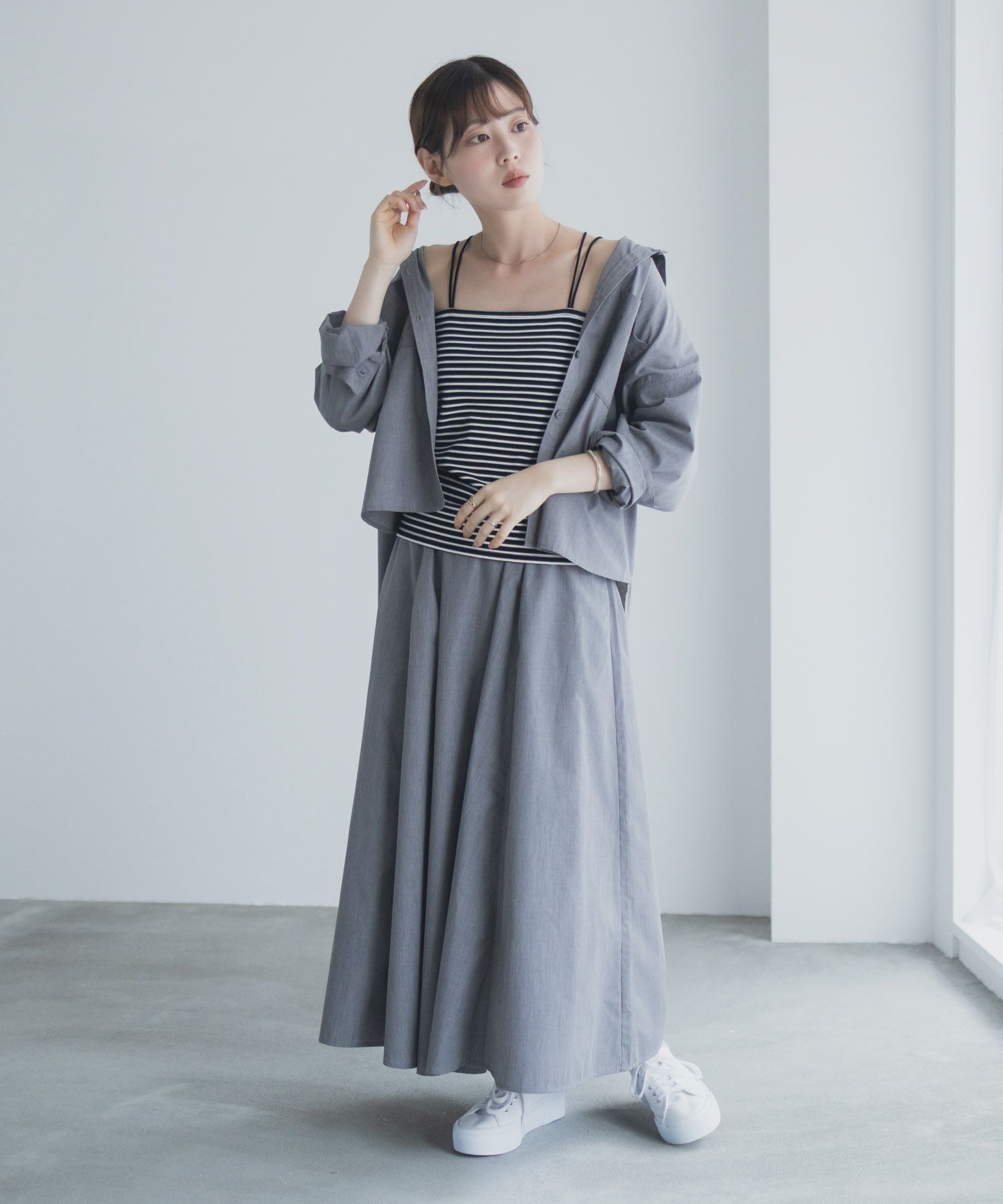 milli de l'air バックストラップカップ付きキャミソール レディース