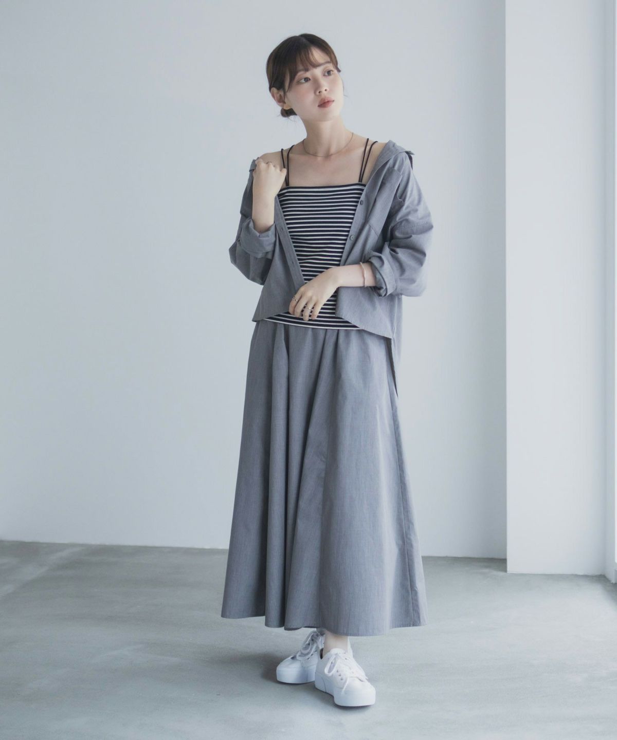 milli de l'air バックストラップカップ付きキャミソール レディース