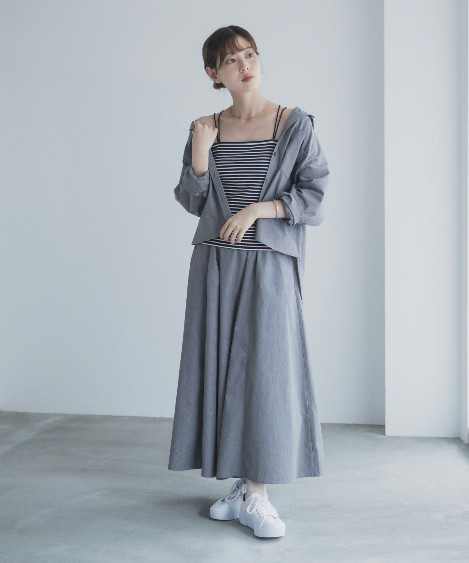 milli de l'air バックストラップカップ付きキャミソール レディース