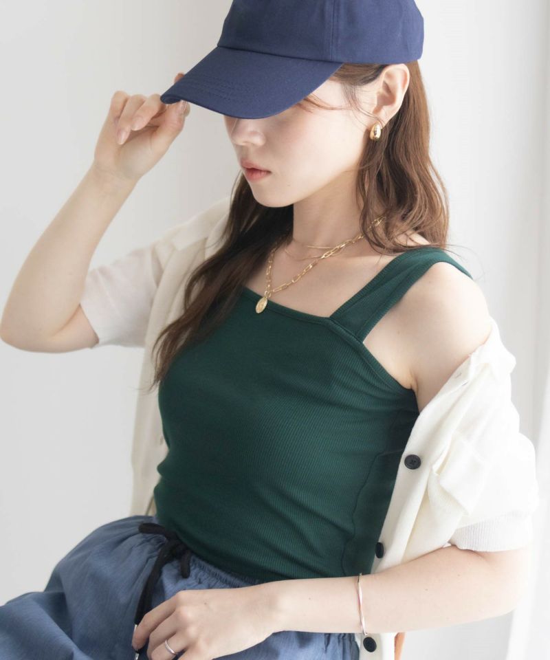 milli de l'air ワイドストラップスクエアタンクトップ レディース メール便 対応商品商品画像-3