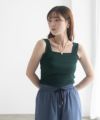 milli de l'air ワイドストラップスクエアタンクトップ レディース メール便 対応商品商品サムネイル-16
