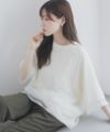 milli de l'air ポンチ素材 シアーレイヤードトップス レディース ネコポス 対応商品