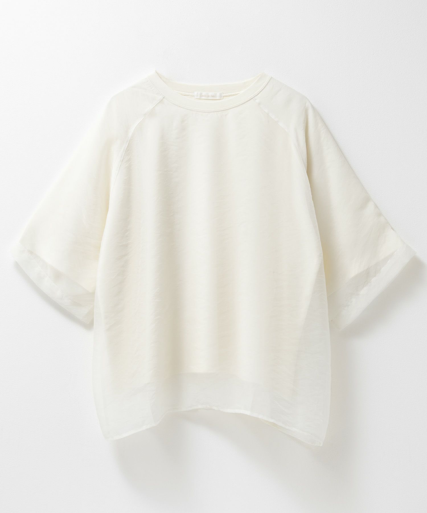 milli de l'air ポンチ素材 シアーレイヤードトップス レディース ネコポス 対応商品