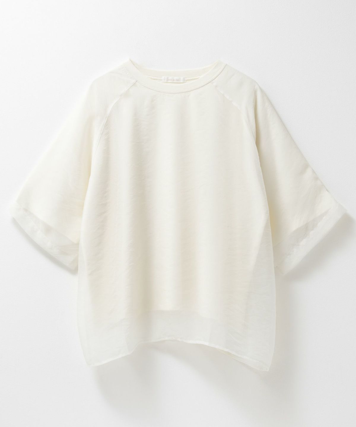 milli de l'air ポンチ素材 シアーレイヤードトップス レディース ネコポス 対応商品