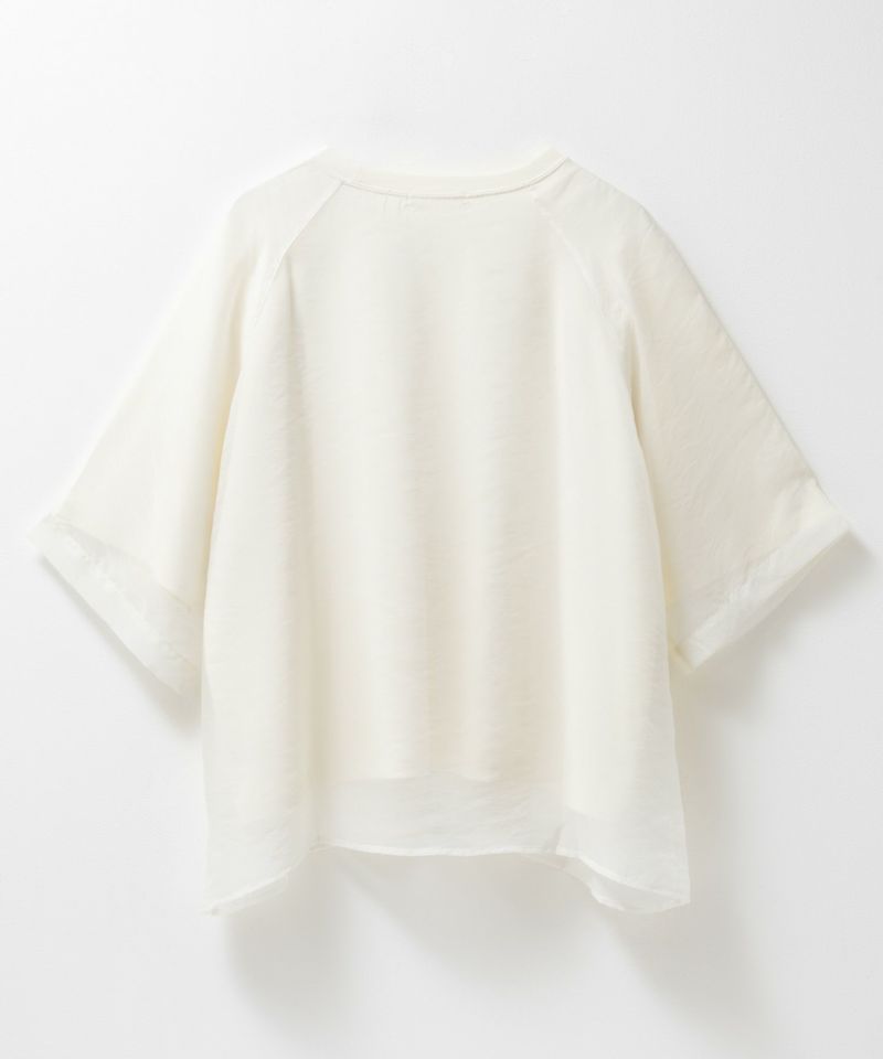 milli de l'air  ポンチ素材 シアーレイヤードトップス レディース メール便 対応商品商品画像-27