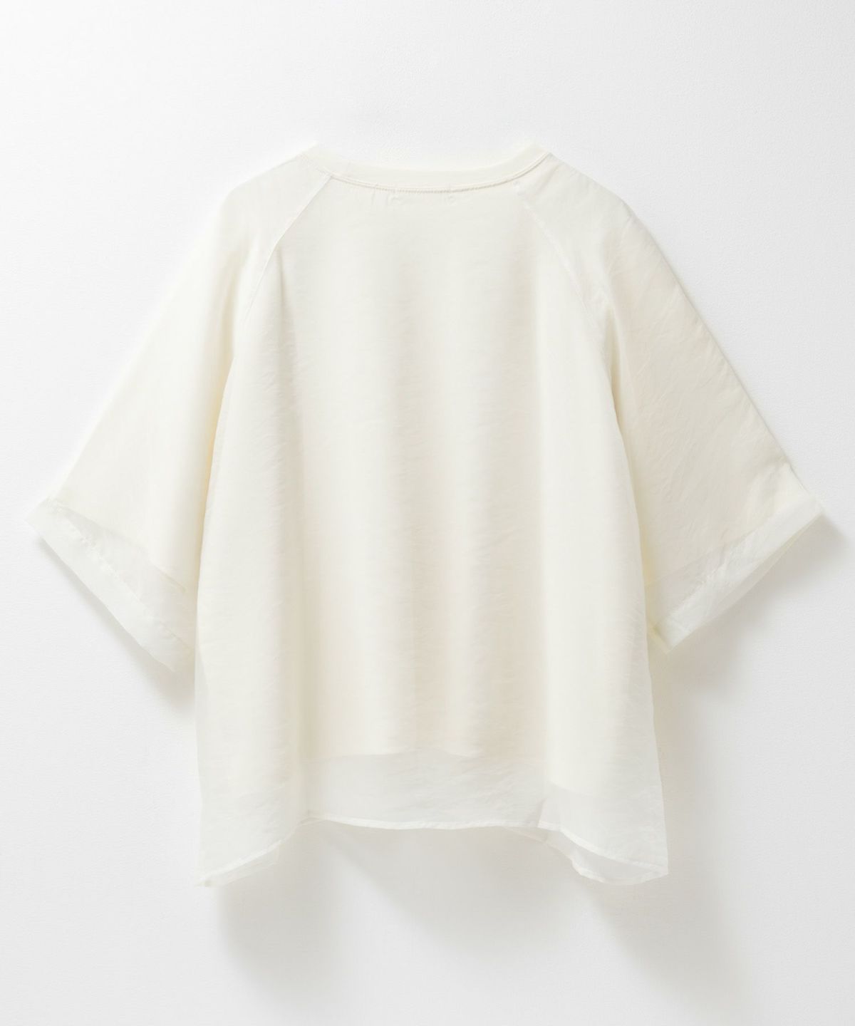 milli de l'air ポンチ素材 シアーレイヤードトップス レディース ネコポス 対応商品