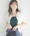 milli de l'air ポロカラーダブルポケットニット レディース