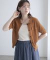 milli de l'air ポロカラーダブルポケットニット レディース