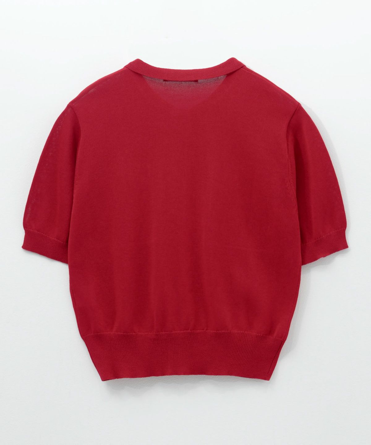 milli de l'air ポロカラーダブルポケットニット レディース