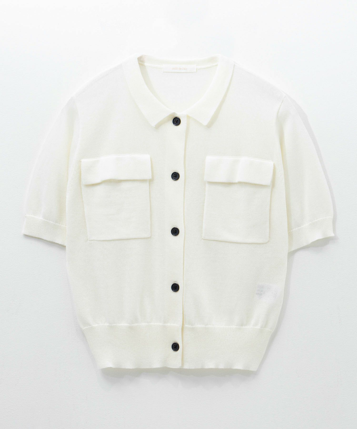 [さらに50%OFF]milli de l'air ポロカラーダブルポケットニット レディース商品画像-30