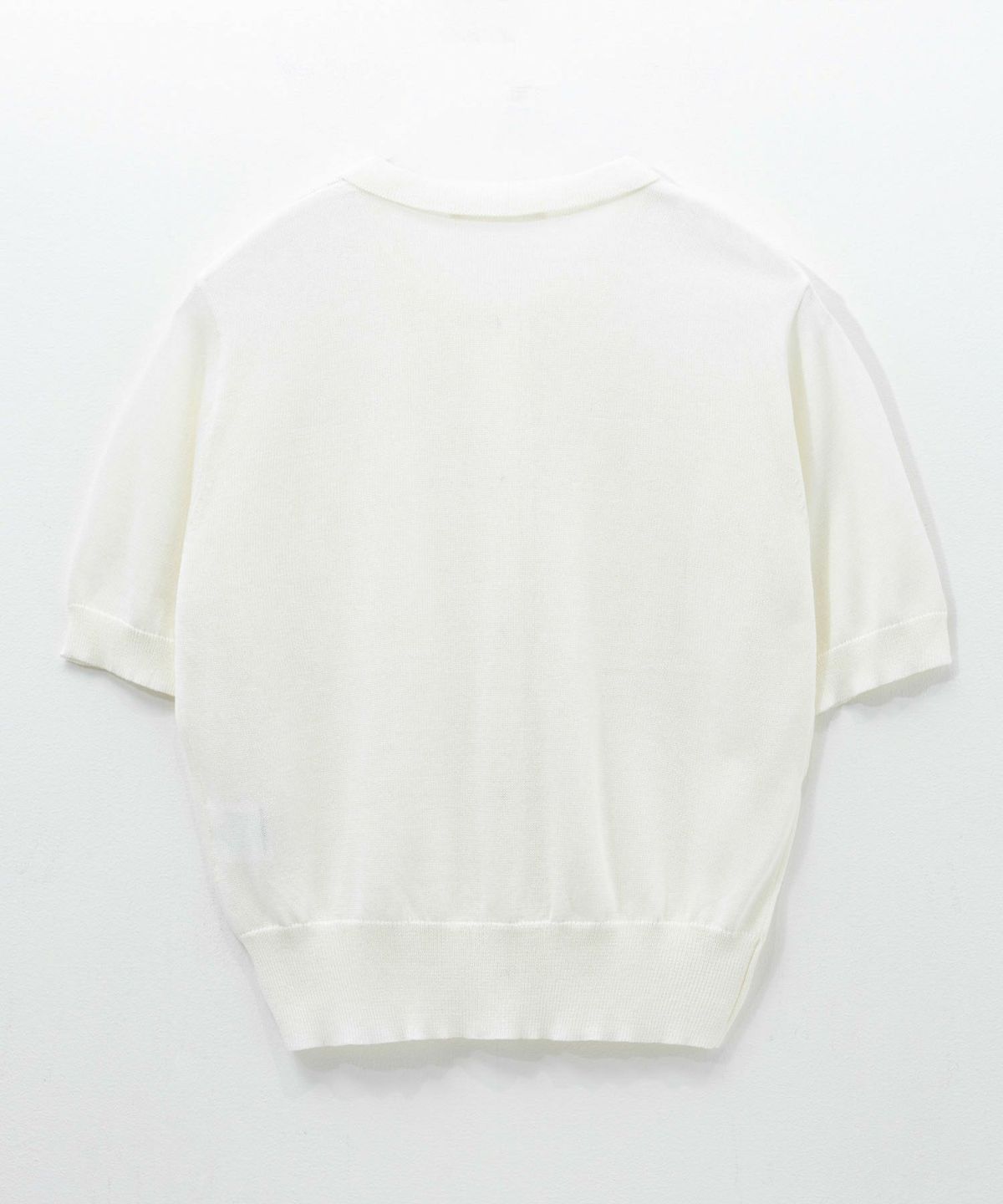 milli de l'air ポロカラーダブルポケットニット レディース