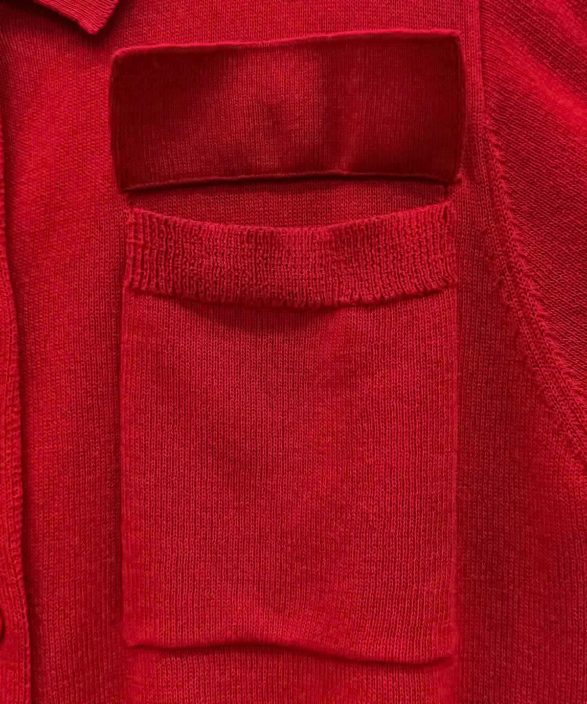 milli de l'air ポロカラーダブルポケットニット レディース