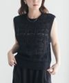 milli de l'air 幾何柄編みニットベスト レディース商品サムネイル-14