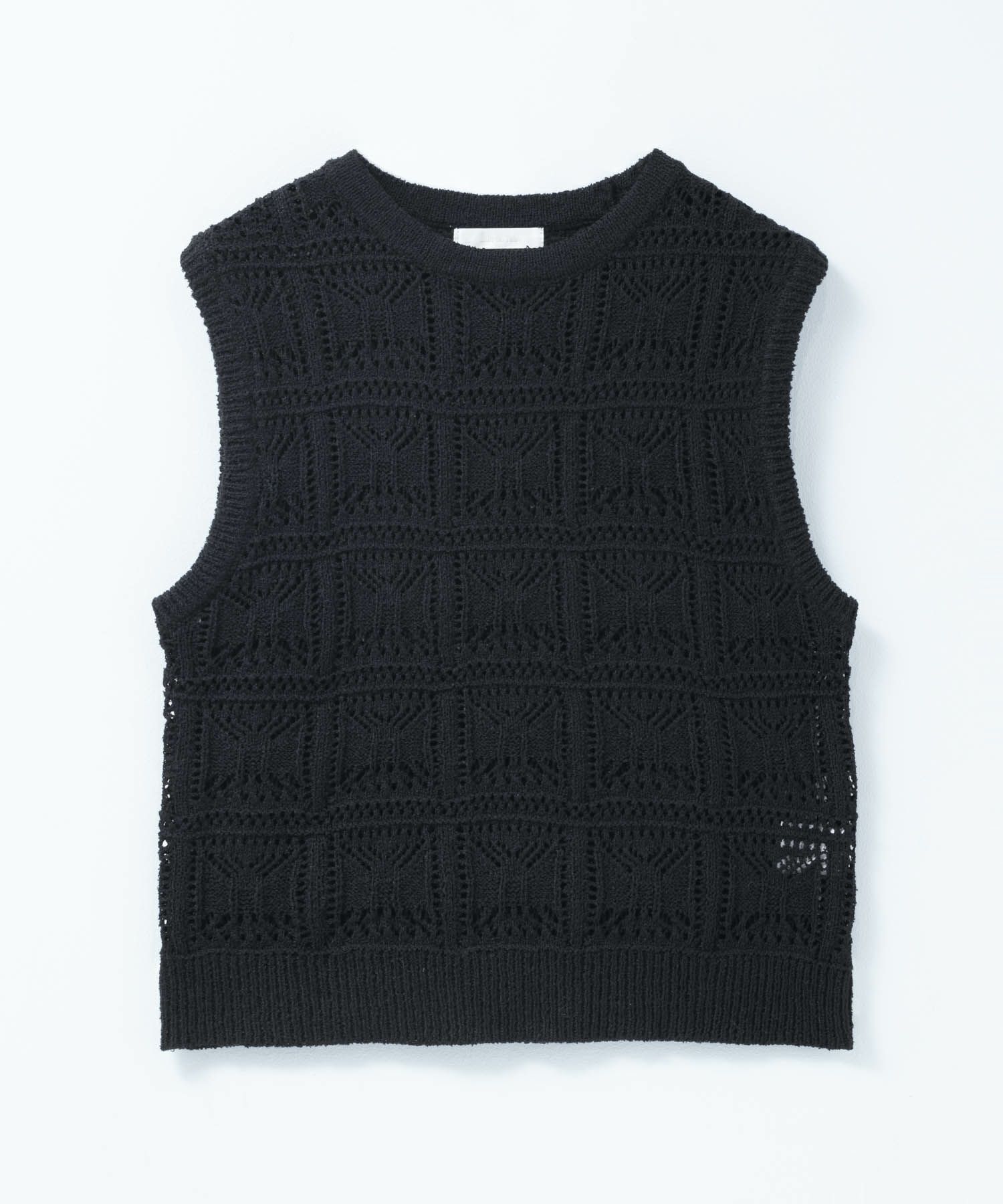 milli de l'air 幾何柄編みニットベスト レディース商品画像-22