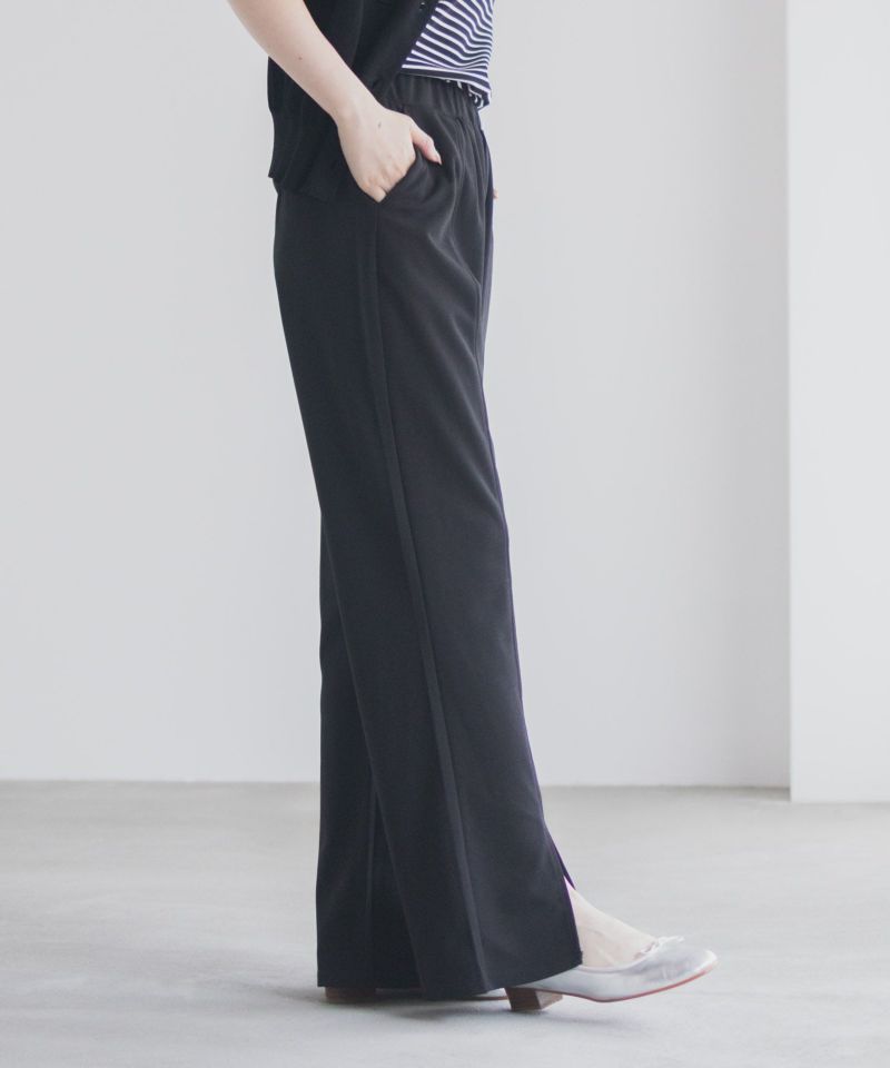 milli de l'air  カットジョーゼットスリットパンツ レディース商品画像-7