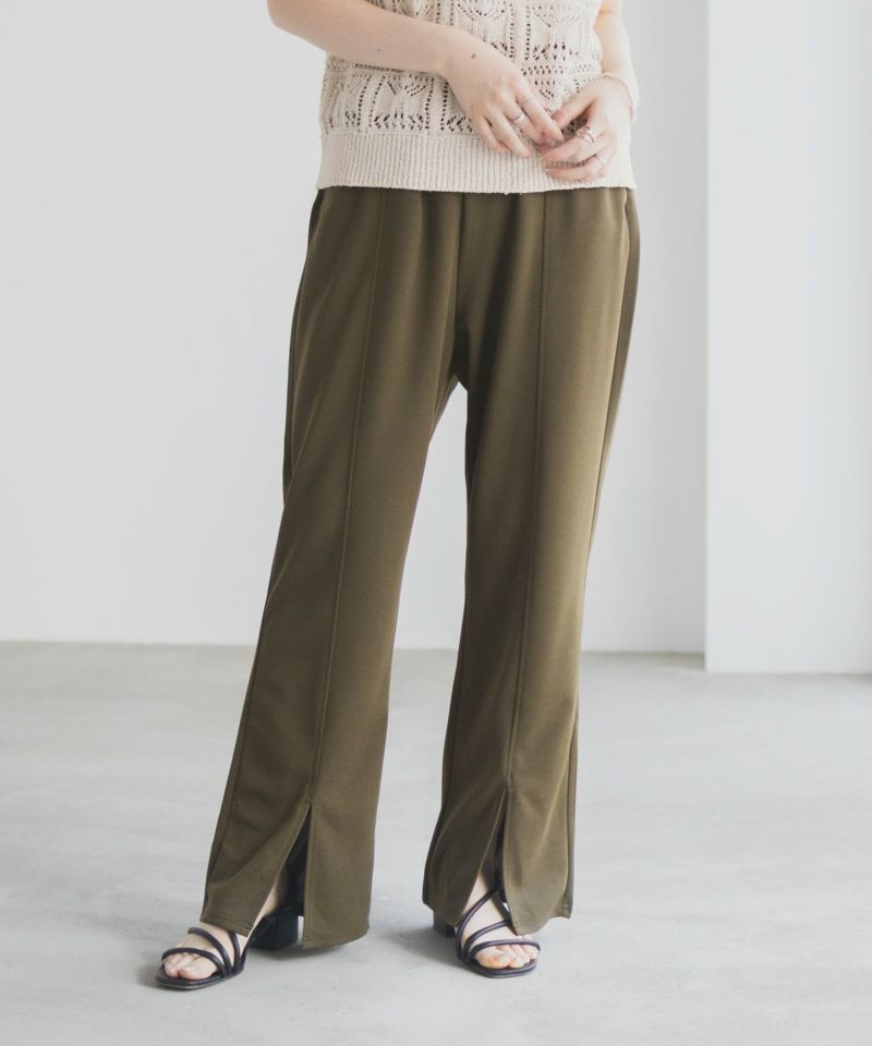 milli de l'air  カットジョーゼットスリットパンツ レディース商品画像-10