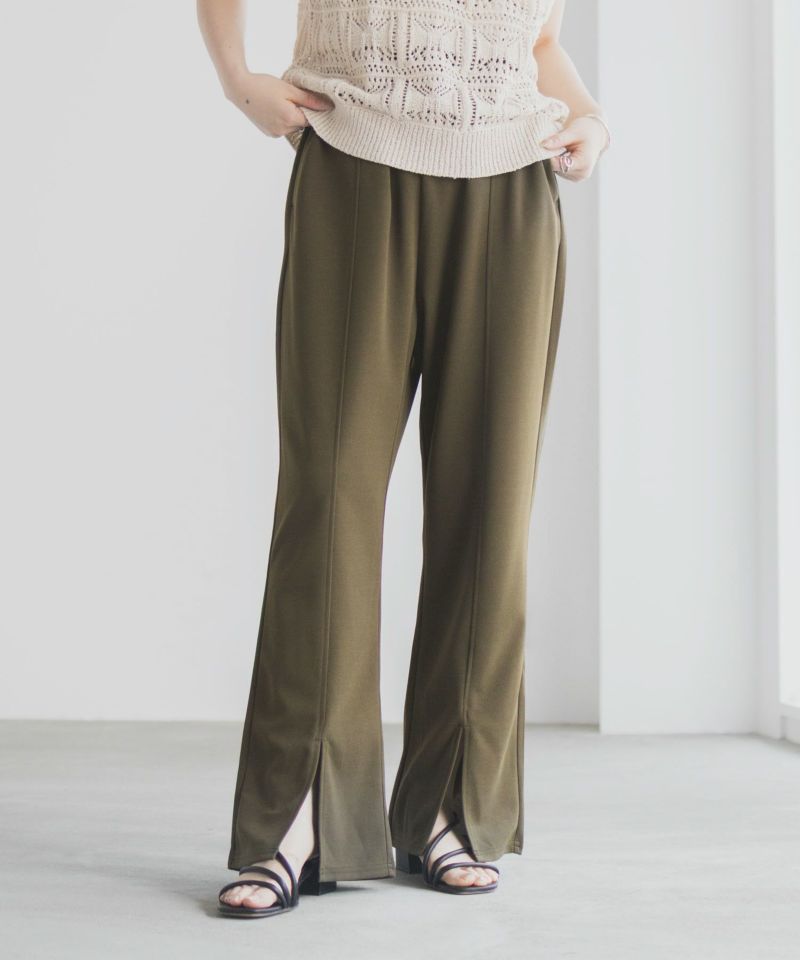 milli de l'air  カットジョーゼットスリットパンツ レディース商品画像-11