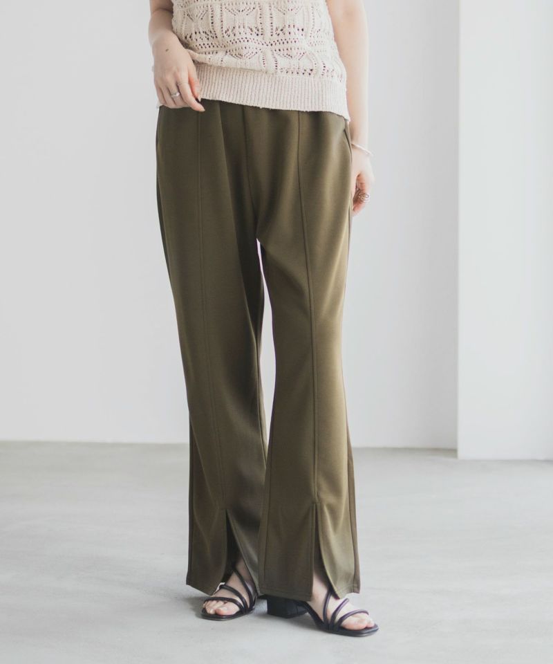 milli de l'air  カットジョーゼットスリットパンツ レディース商品画像-12