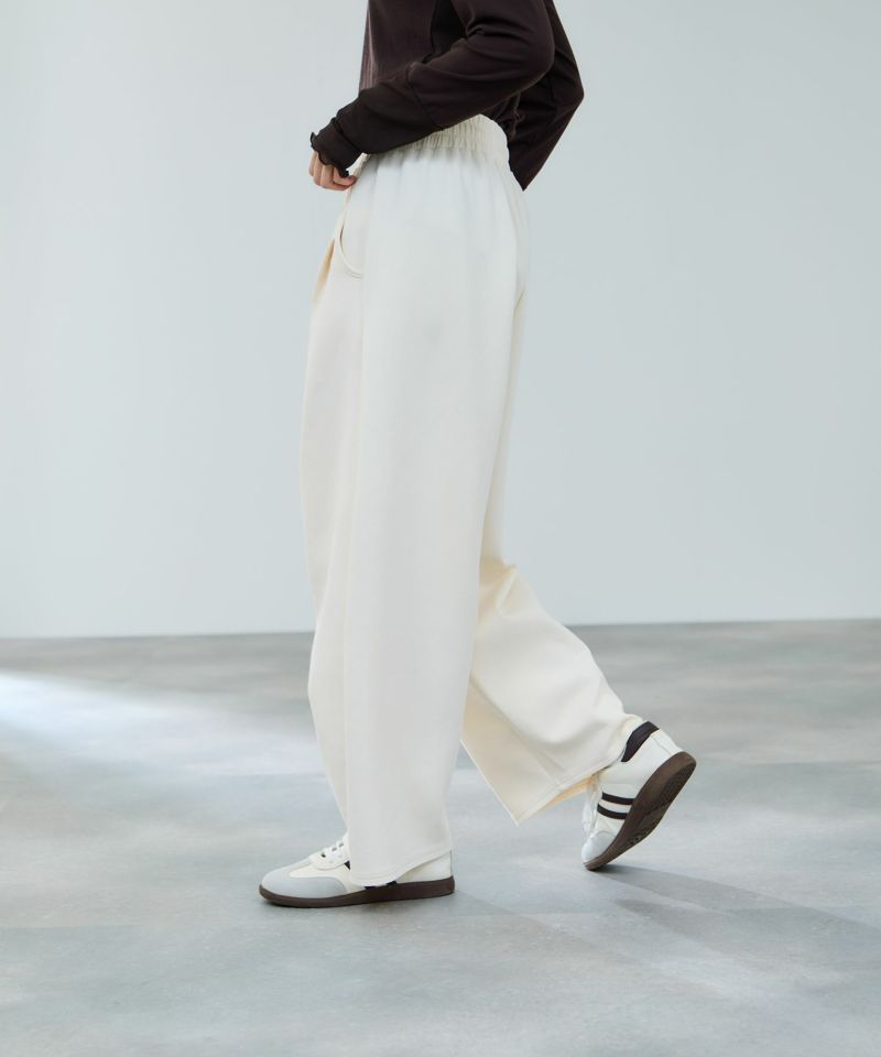 milli de l'air ポンチ素材 リラックスカーブパンツ レディース商品画像-5