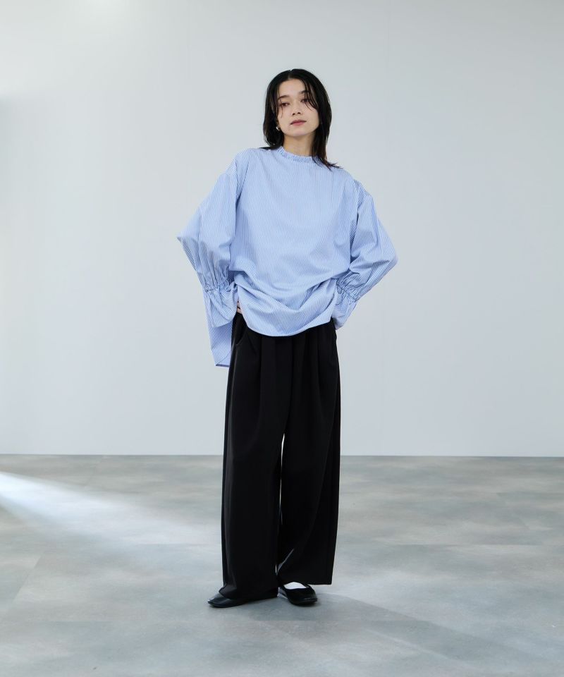 milli de l'air  ポンチ素材 リラックスカーブパンツ レディース商品画像-11