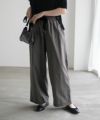 milli de l'air デニムライクセミワイドパンツ レディース