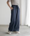 milli de l'air デニムライクセミワイドパンツ レディース