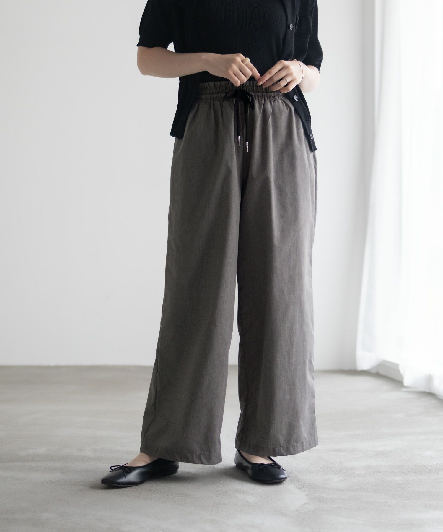 milli de l'air  デニムライクセミワイドパンツ レディース商品サムネイル-4