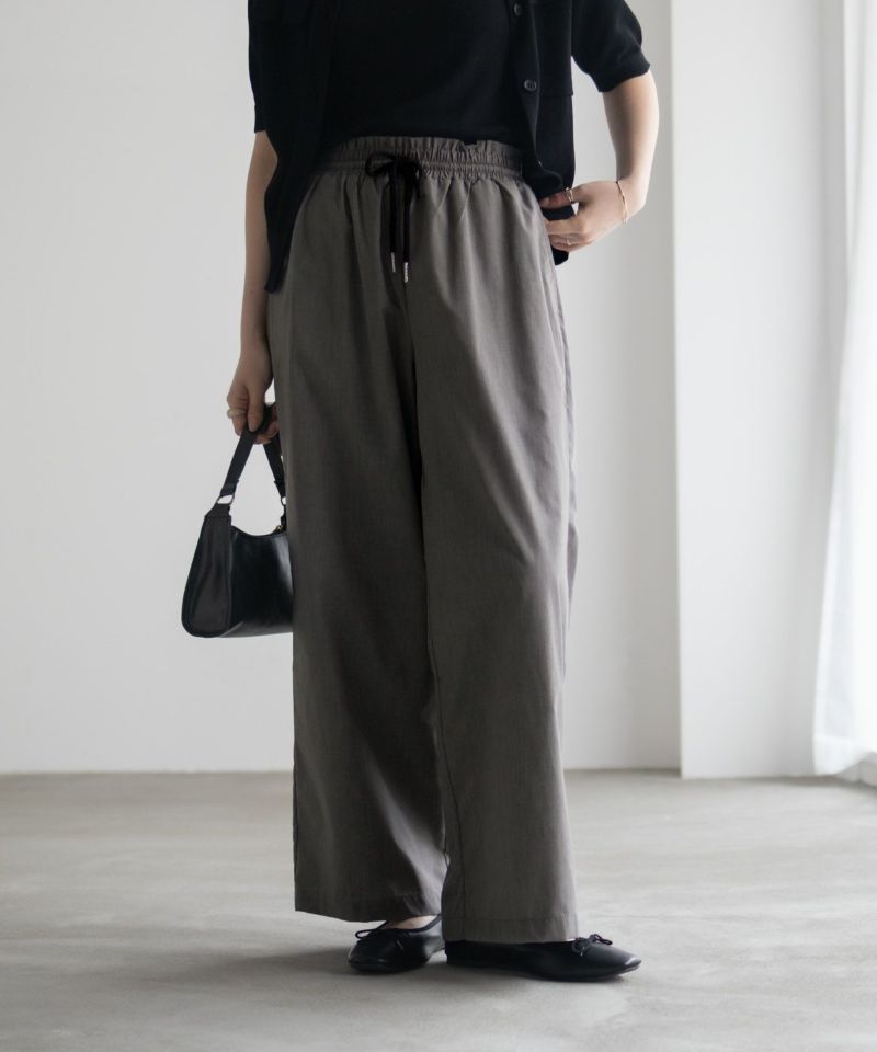 milli de l'air  デニムライクセミワイドパンツ レディース商品画像-6