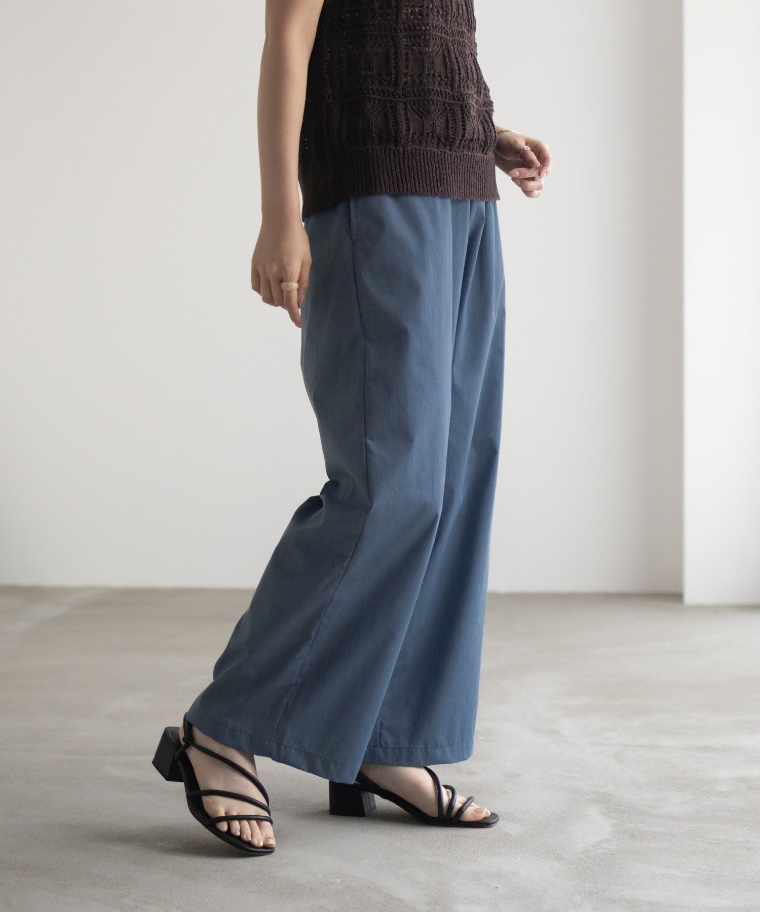 milli de l'air  デニムライクセミワイドパンツ レディース商品サムネイル-11