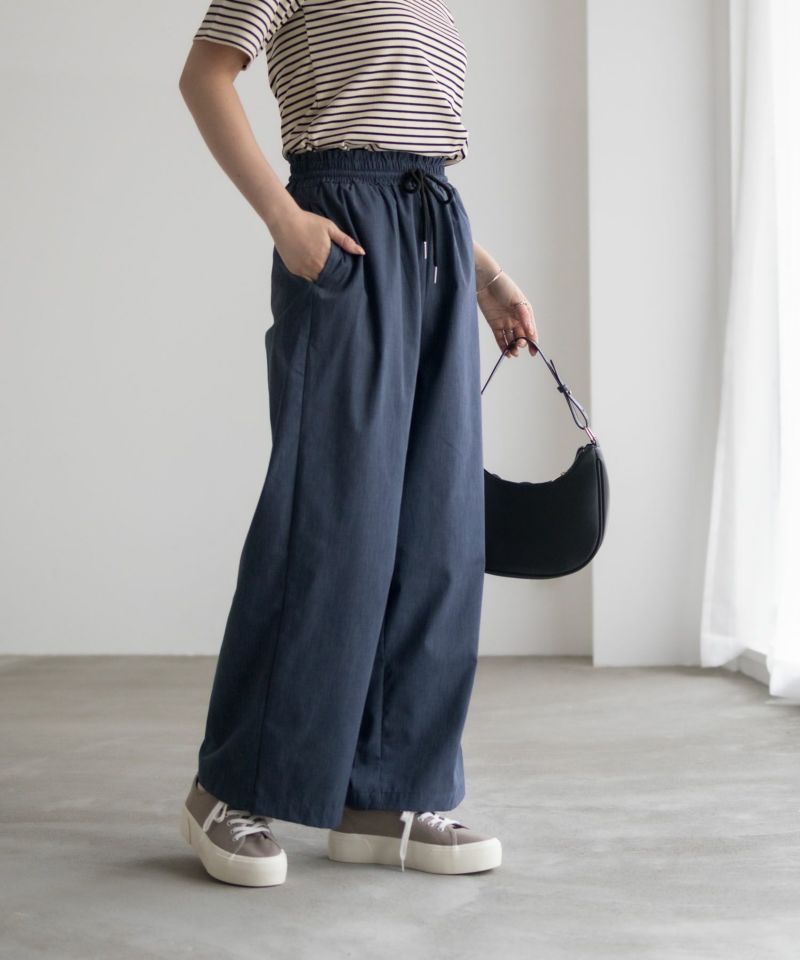 milli de l'air  デニムライクセミワイドパンツ レディース商品画像-16