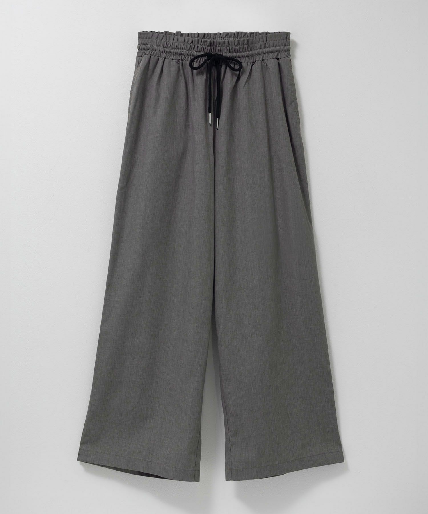 milli de l'air デニムライクセミワイドパンツ レディース