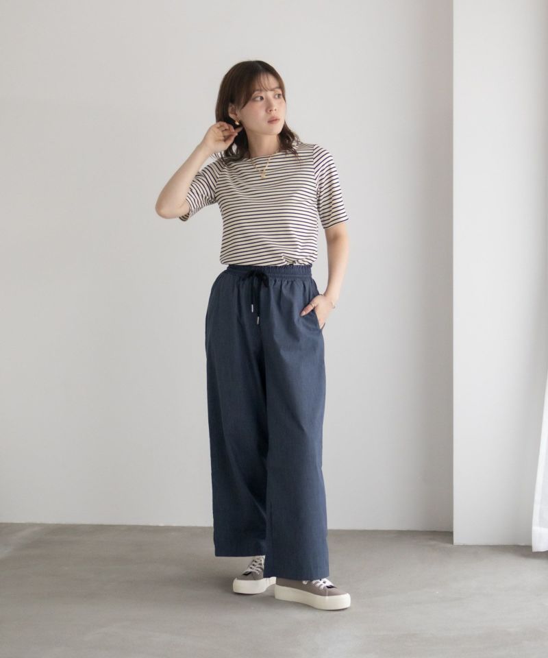 milli de l'air  デニムライクセミワイドパンツ レディース商品画像-30