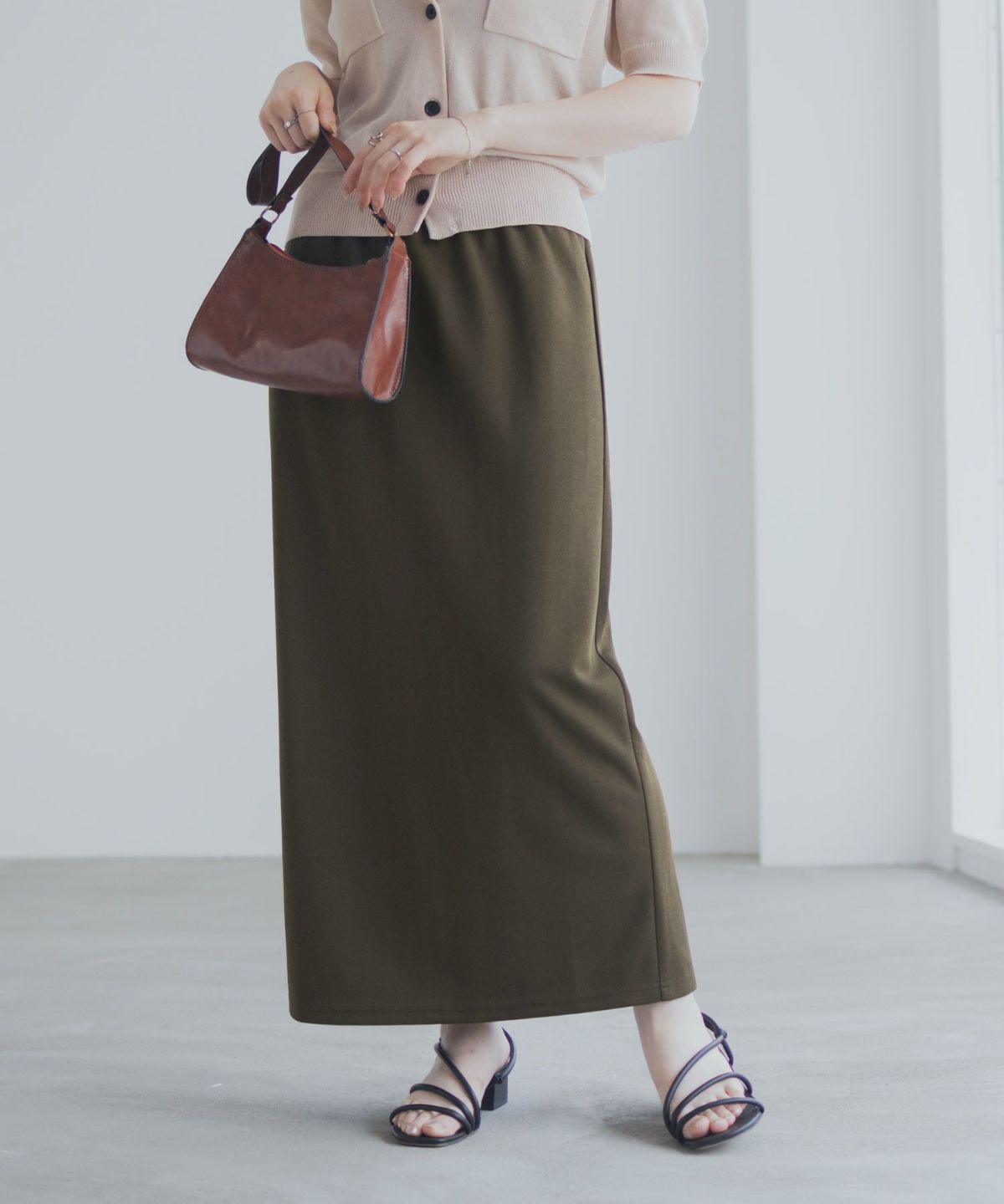 milli de l'air ジョーゼットナロースカート レディース