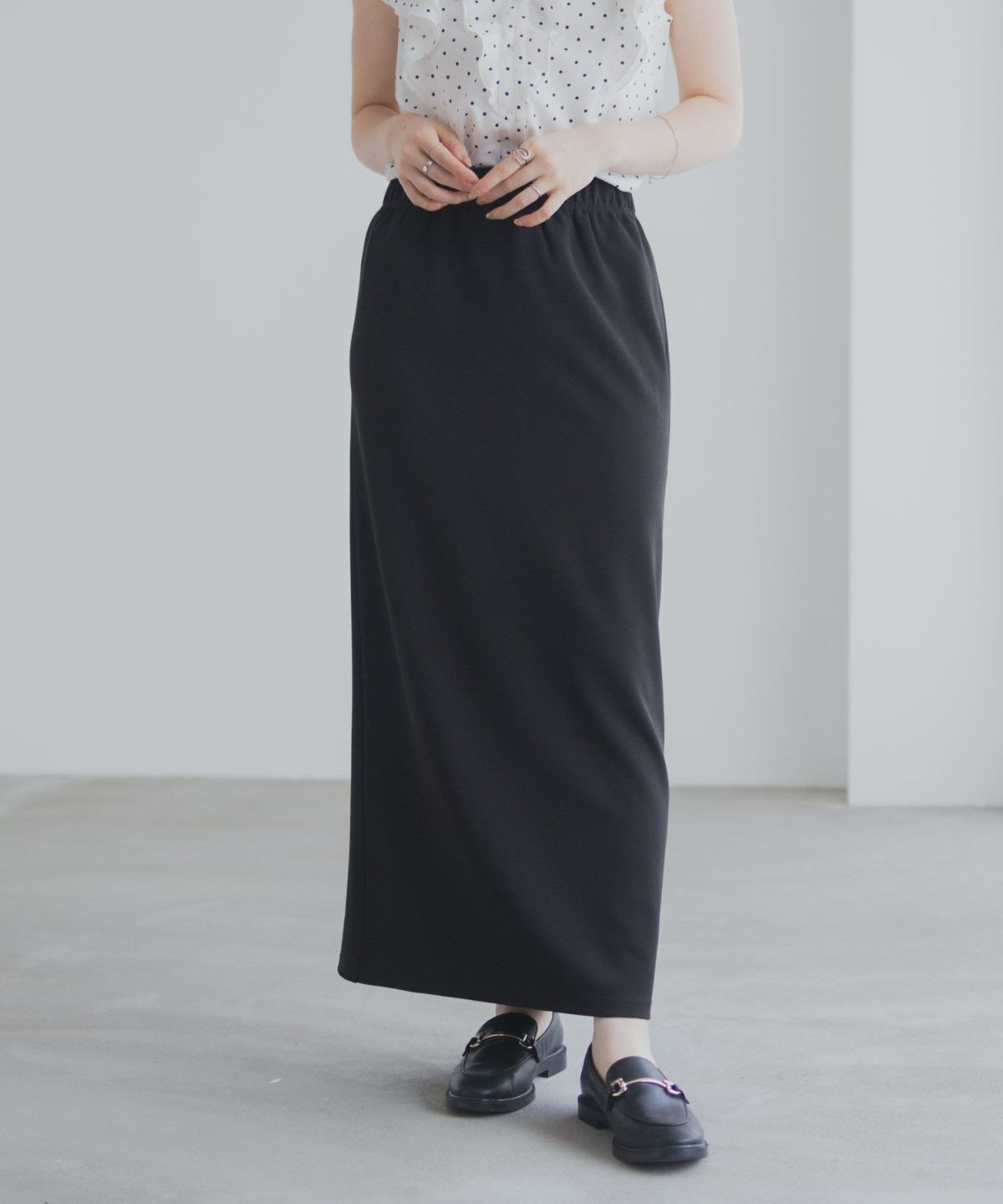 milli de l'air ジョーゼットナロースカート レディース