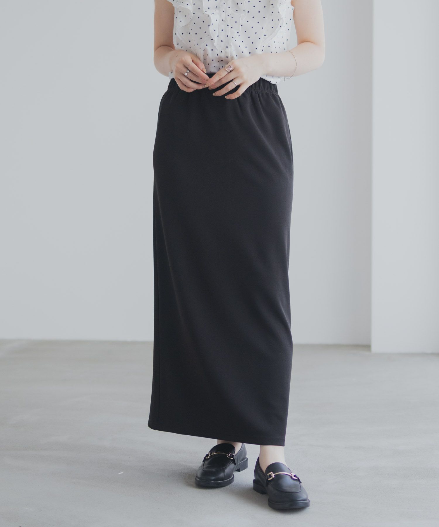 milli de l'air ジョーゼットナロースカート レディース