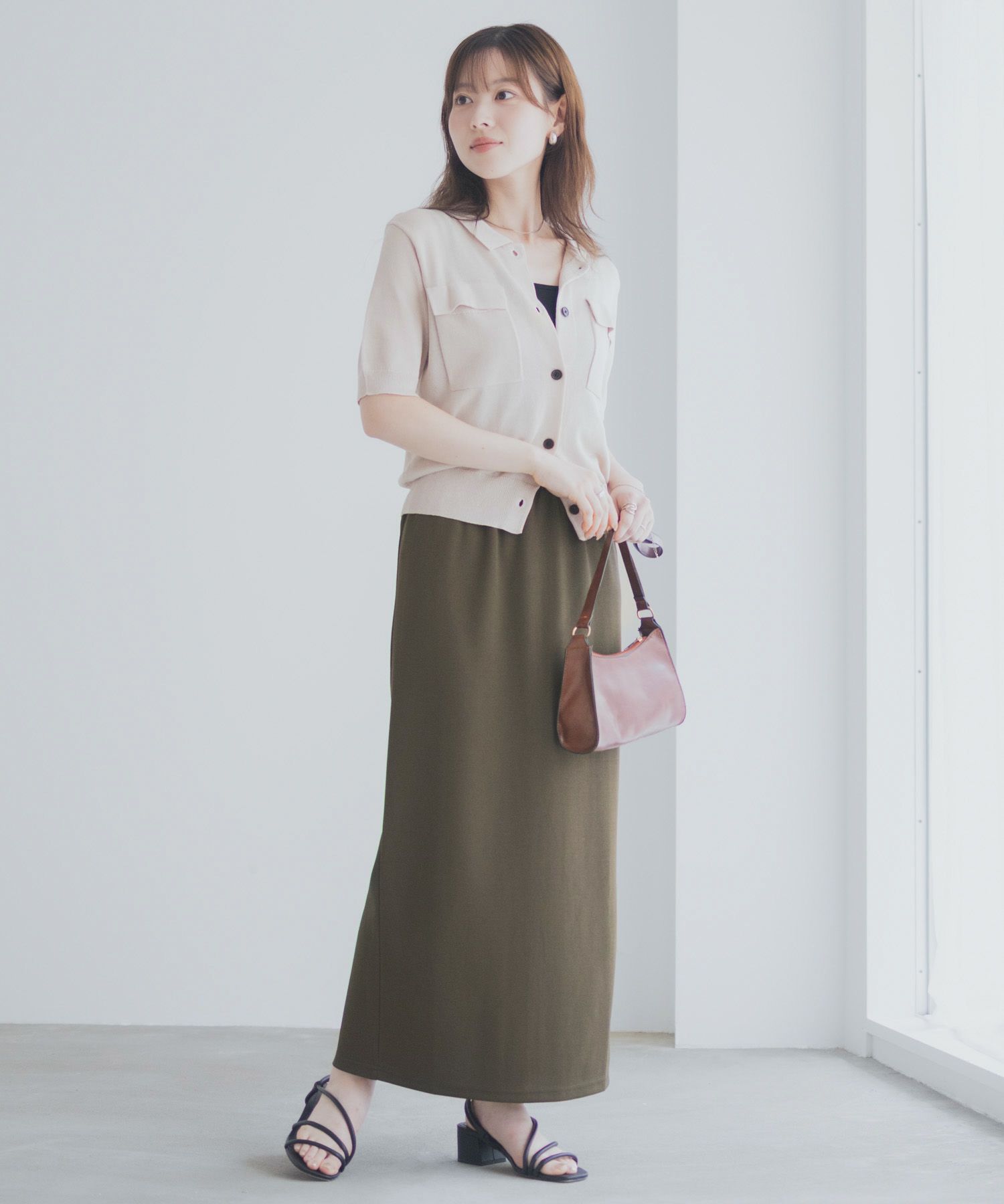 milli de l'air  ジョーゼットナロースカート レディース商品サムネイル-18