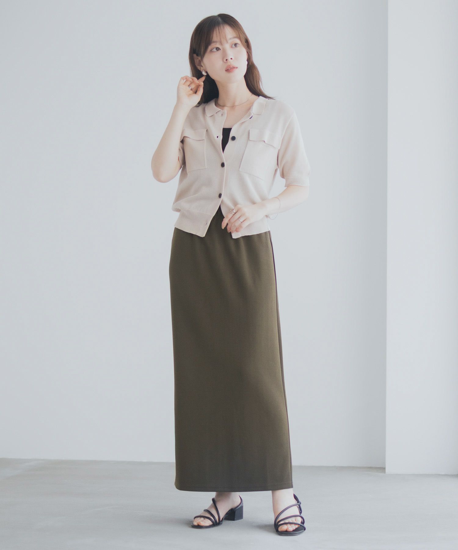 milli de l'air  ジョーゼットナロースカート レディース商品サムネイル-27