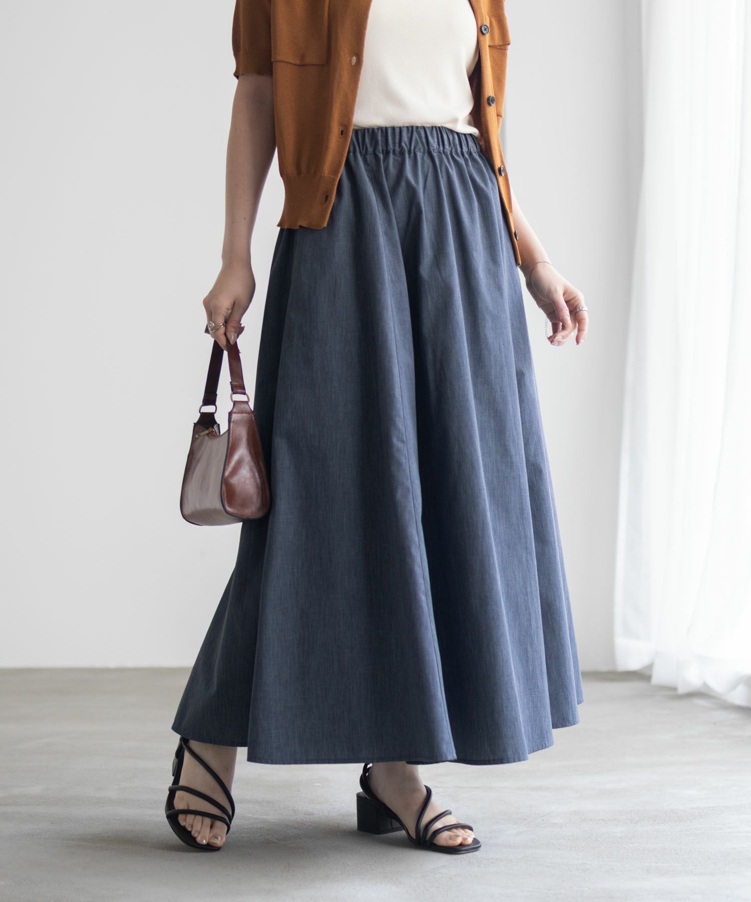 milli de l'air デニムライクスカート レディース