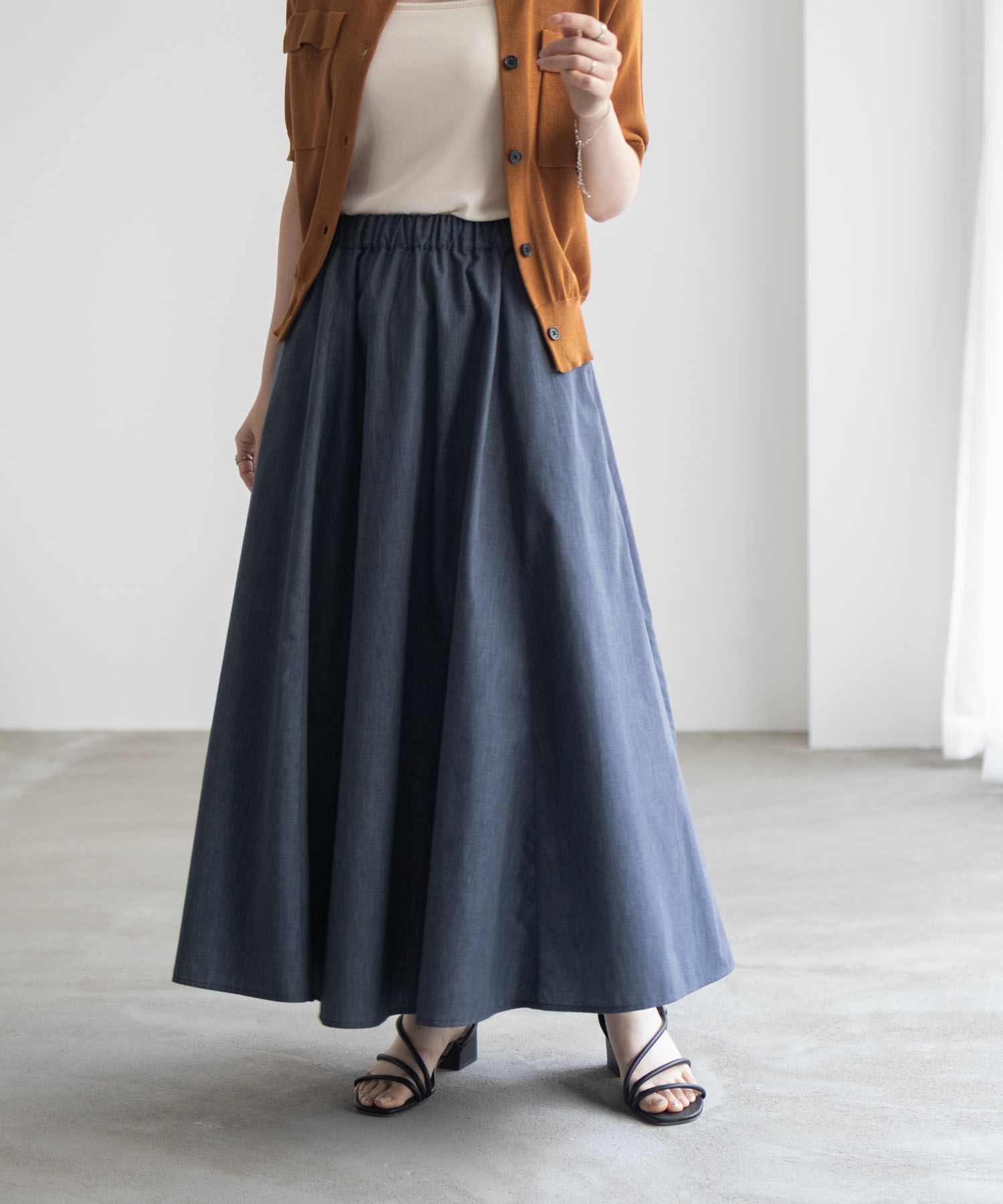 milli de l'air  デニムライクスカート レディース商品サムネイル-4