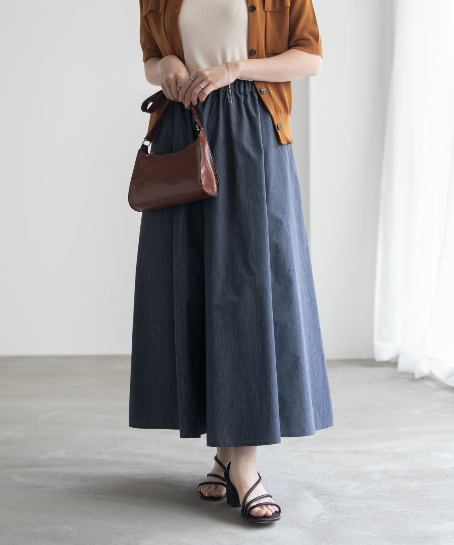 milli de l'air  デニムライクスカート レディース商品画像-6