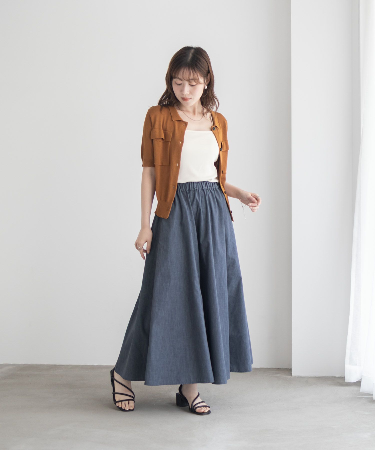milli de l'air  デニムライクスカート レディース商品サムネイル-9