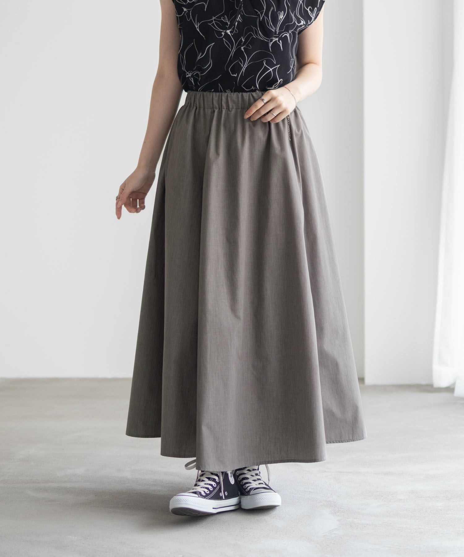 milli de l'air デニムライクスカート レディース