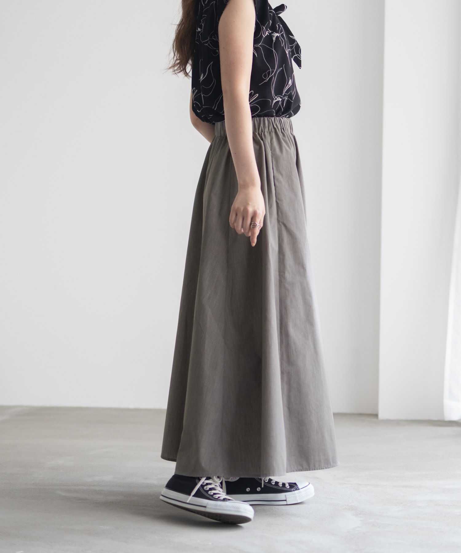 milli de l'air デニムライクスカート レディース