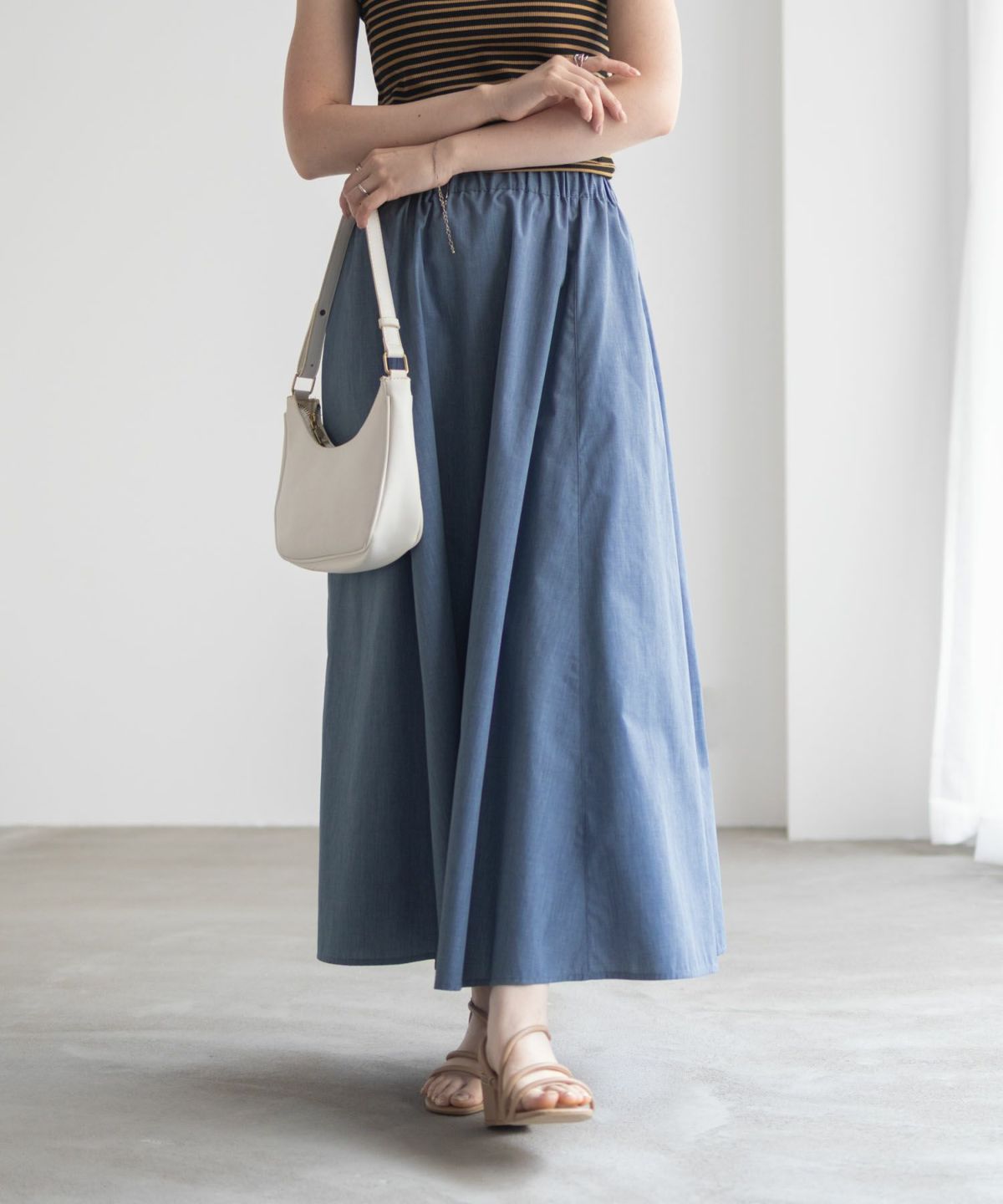 milli de l'air デニムライクスカート レディース