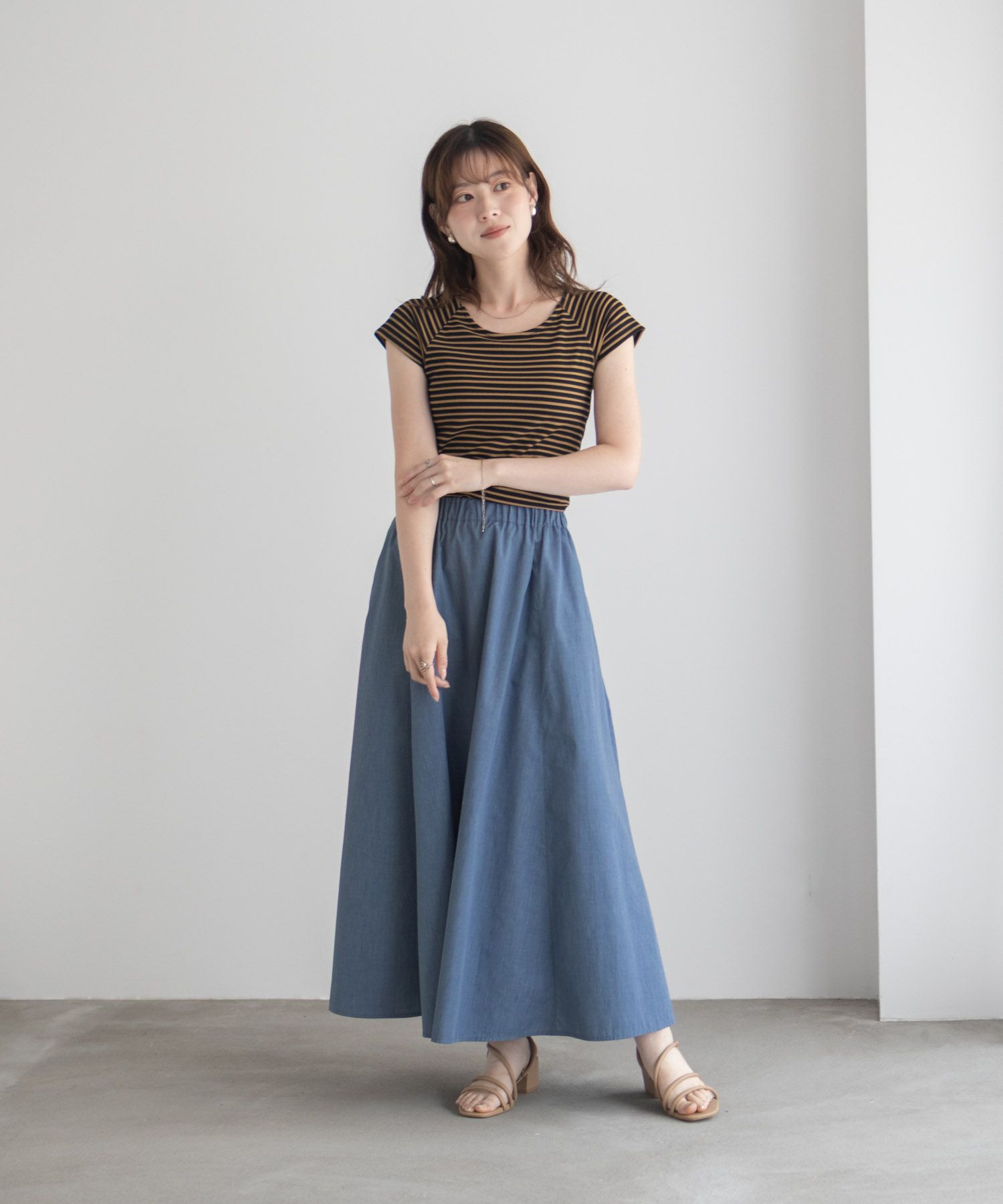 milli de l'air  デニムライクスカート レディース商品サムネイル-17