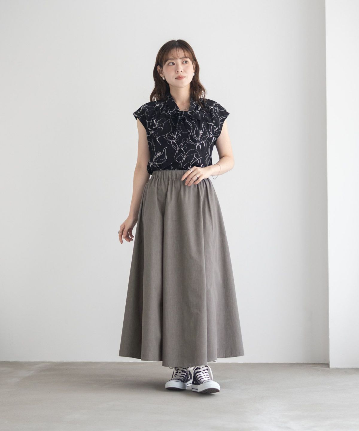 milli de l'air デニムライクスカート レディース