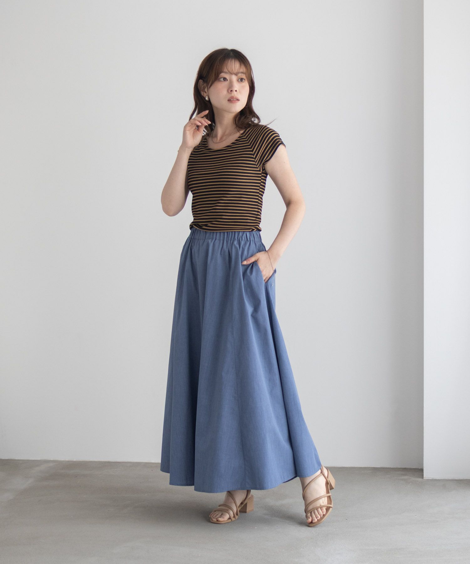 milli de l'air デニムライクスカート レディース商品画像-29