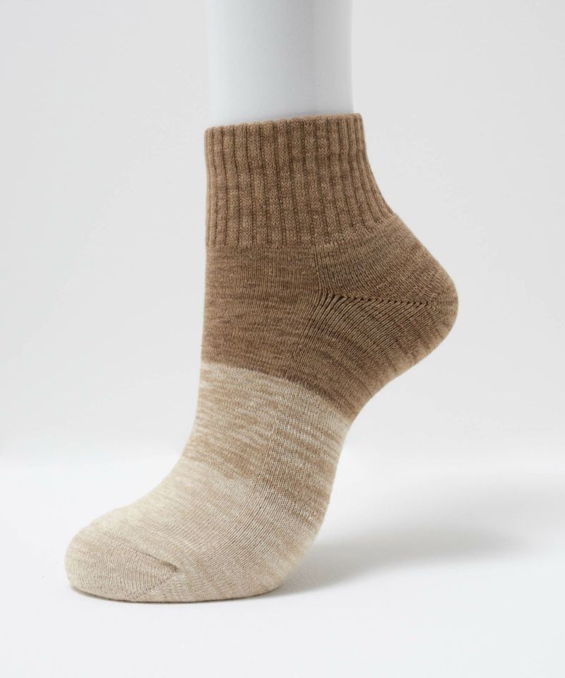 NAVY クォーターソックス カラー切替柄 メンズ商品画像-3