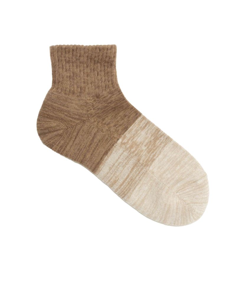 NAVY  クォーターソックス カラー切替柄 メンズ商品画像-6