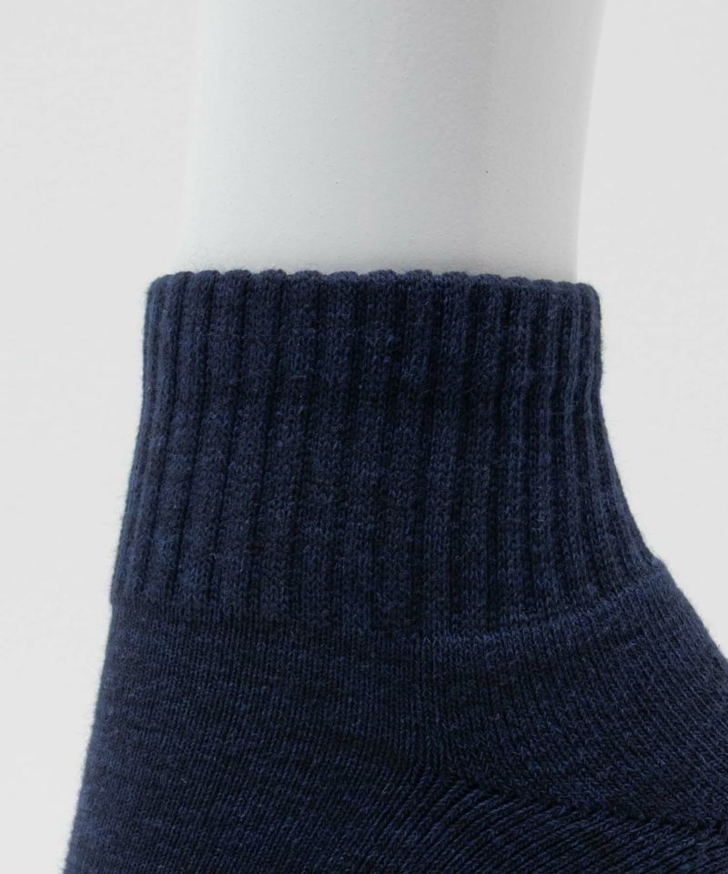 NAVY  クォーターソックス カラー切替柄 メンズ商品画像-8